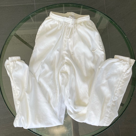 Pants - Vintage white Nike windbreaker tracksuit pants